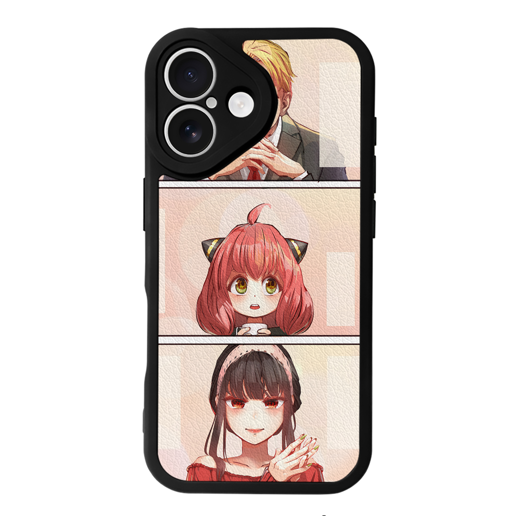 （画像用） SPY×FAMILY间谍家家酒 【iPhone 16シリーズ対応】シリコンスマホケース（レザー調） 材質：シリコン